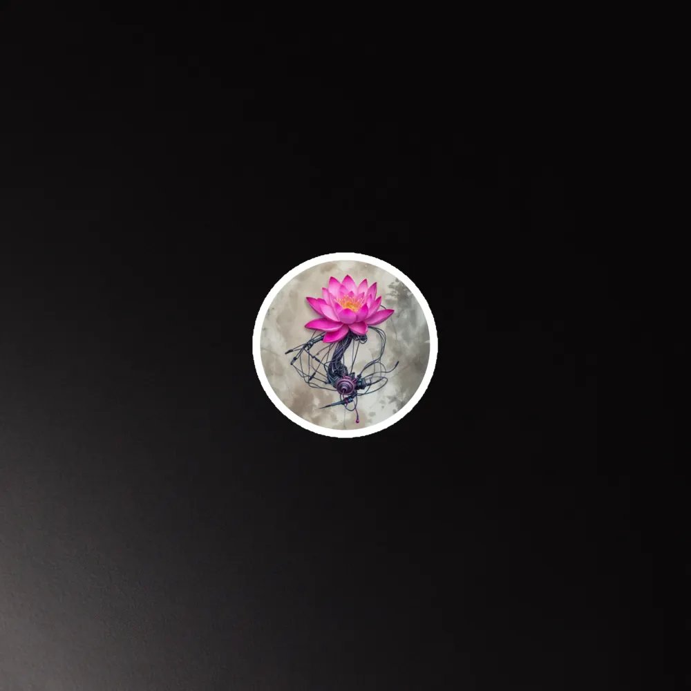 Digital Lotus Bloom Magnets product image (3)