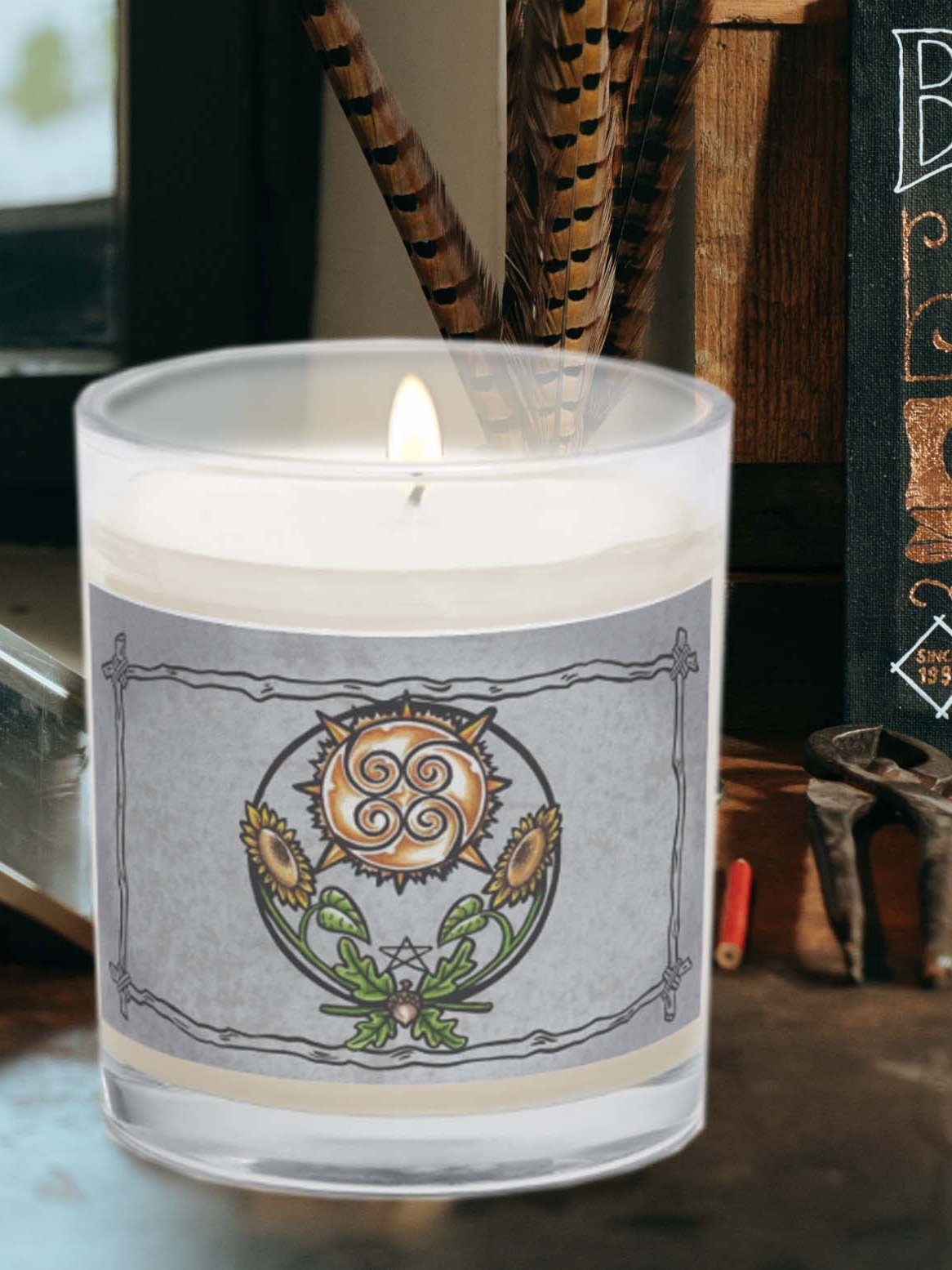 Midsummer, Summer Solstice Unscented Soy Candle With Cotton Wick product image (1)