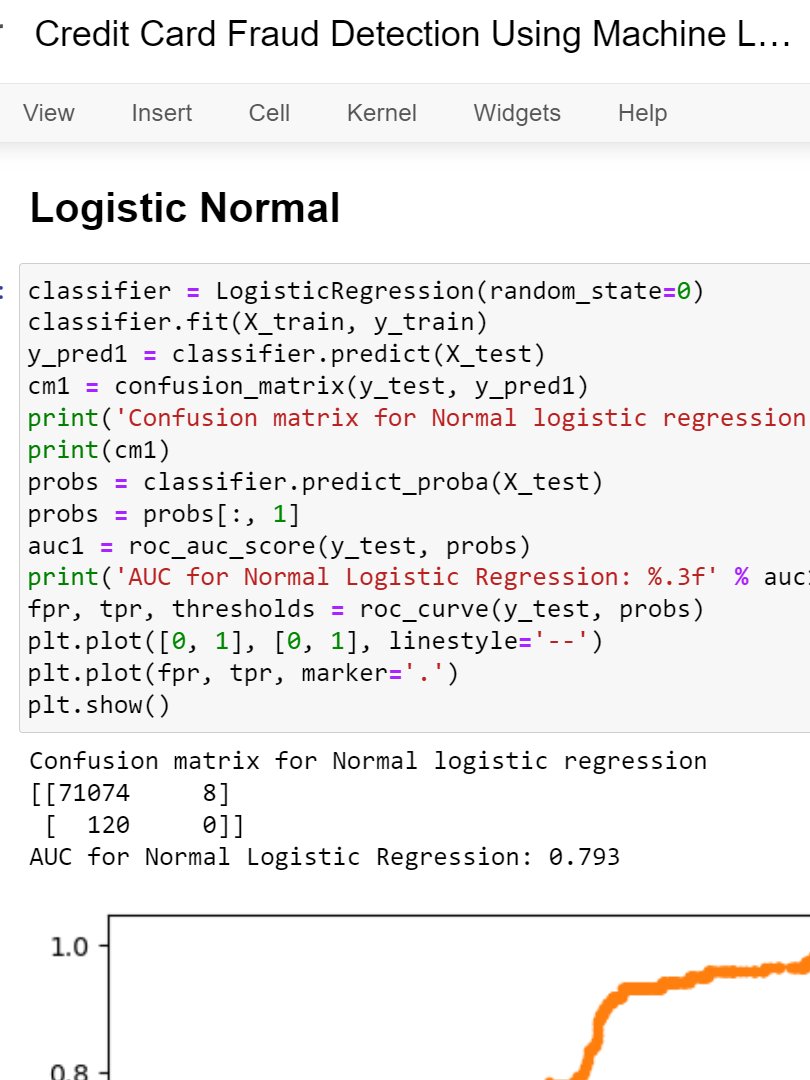 Credit Card Fraud Detection Using Machine Learning Project product image (7)