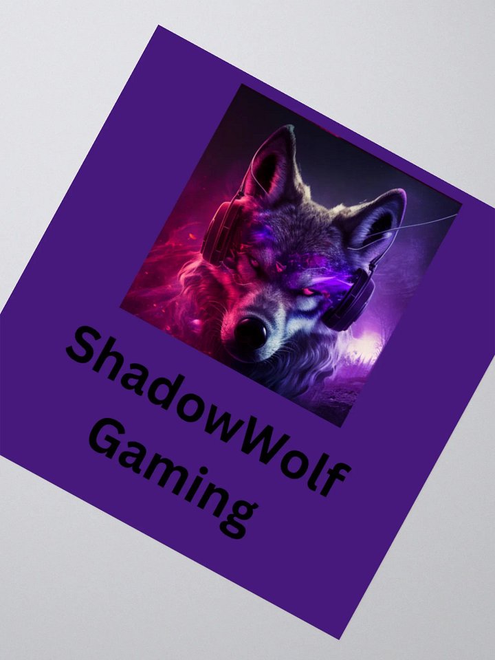 Shadow Wolf Gaming Stickers product image (2)
