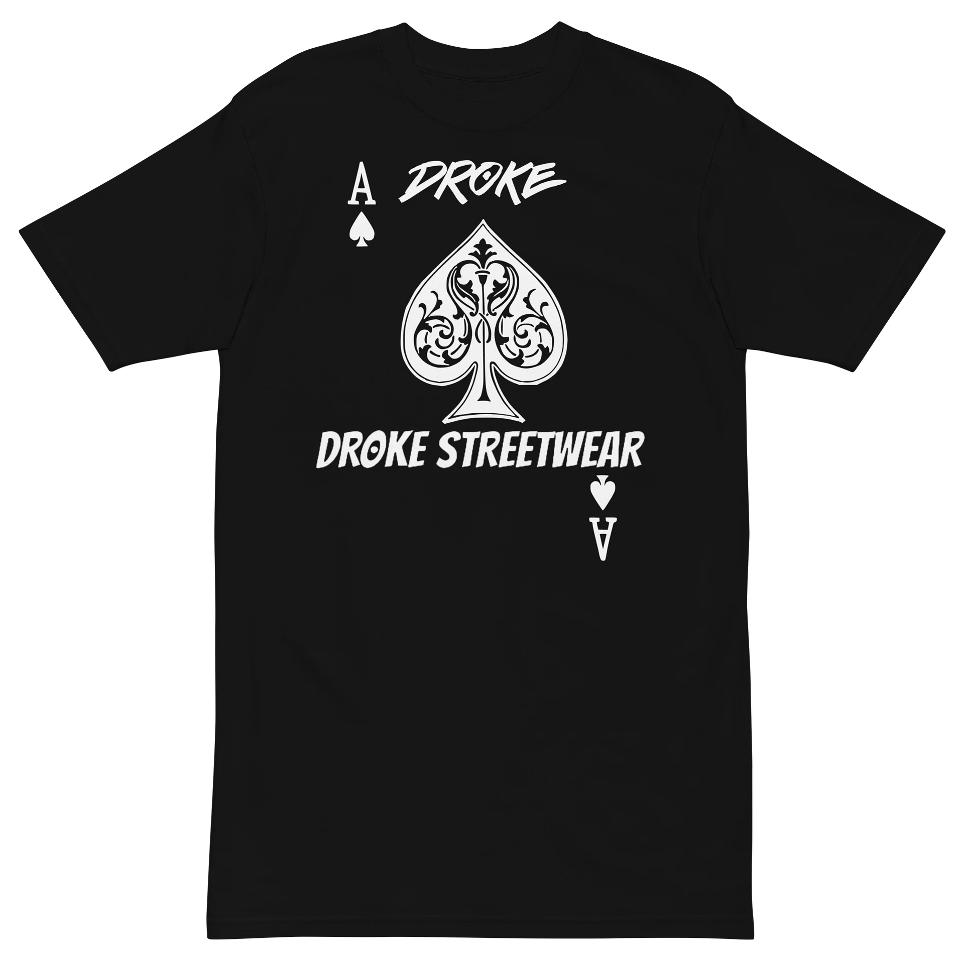 DROKE - White Ace of Spades T-shirt product image (2)