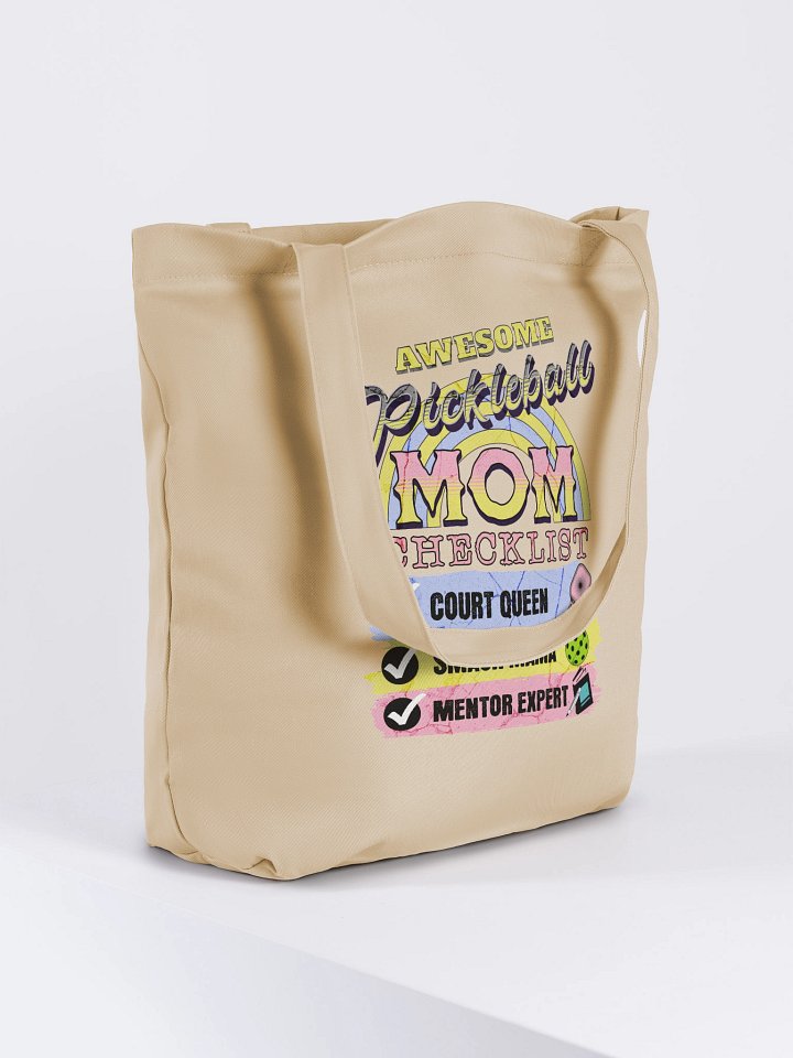 Awesome Pickleball Mom Checklist Eco Tote product image (4)