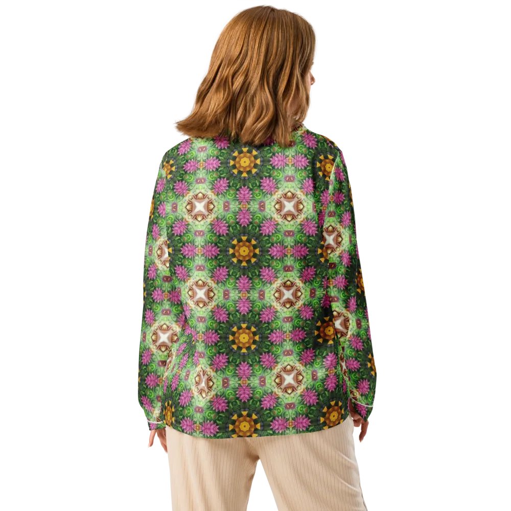 Floral Kaleidoscopic Long Sleeve Pyjama Top product image (2)
