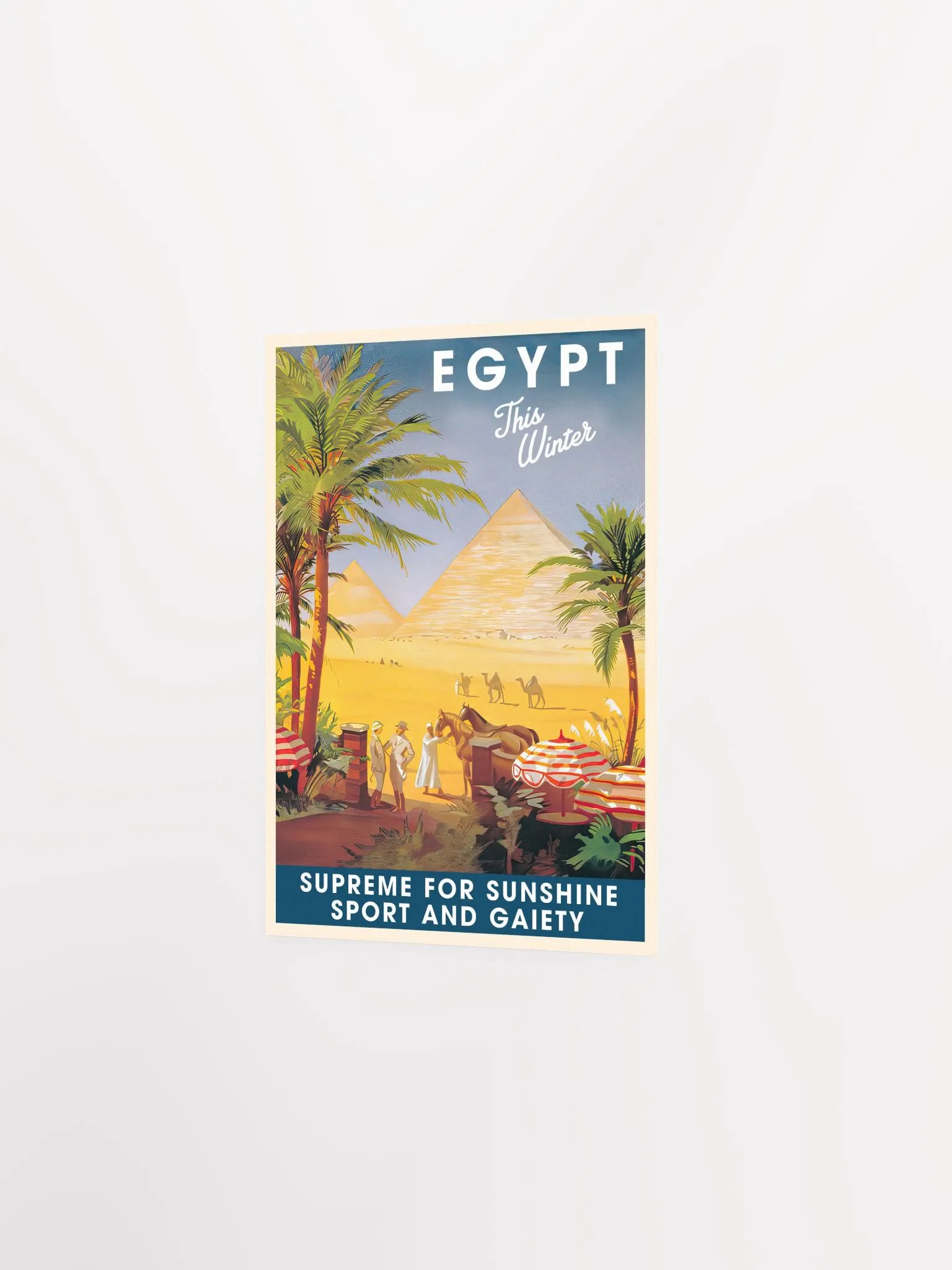 Egypt for Winter, 1930s — retro vintage travel poster product image (7)