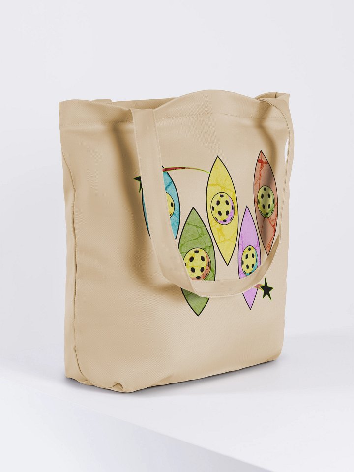 Mid Century Y2K Pickleball Ethereal Ellipse Eco Tote product image (4)