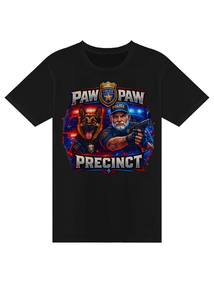 PawPaw Precinct Paw Print T-Shirt (Black) product image (1)