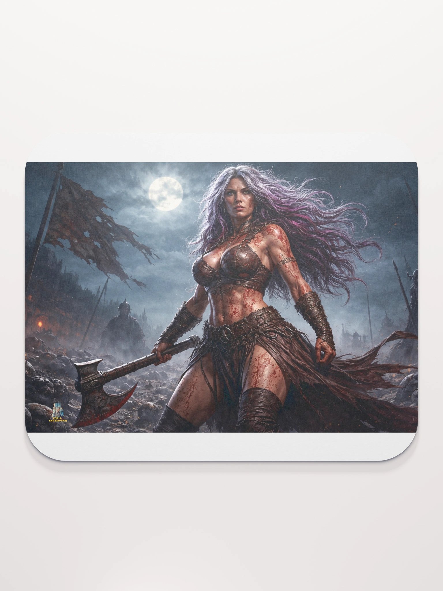 Blood Moon Warrior mouse pad product image (2)