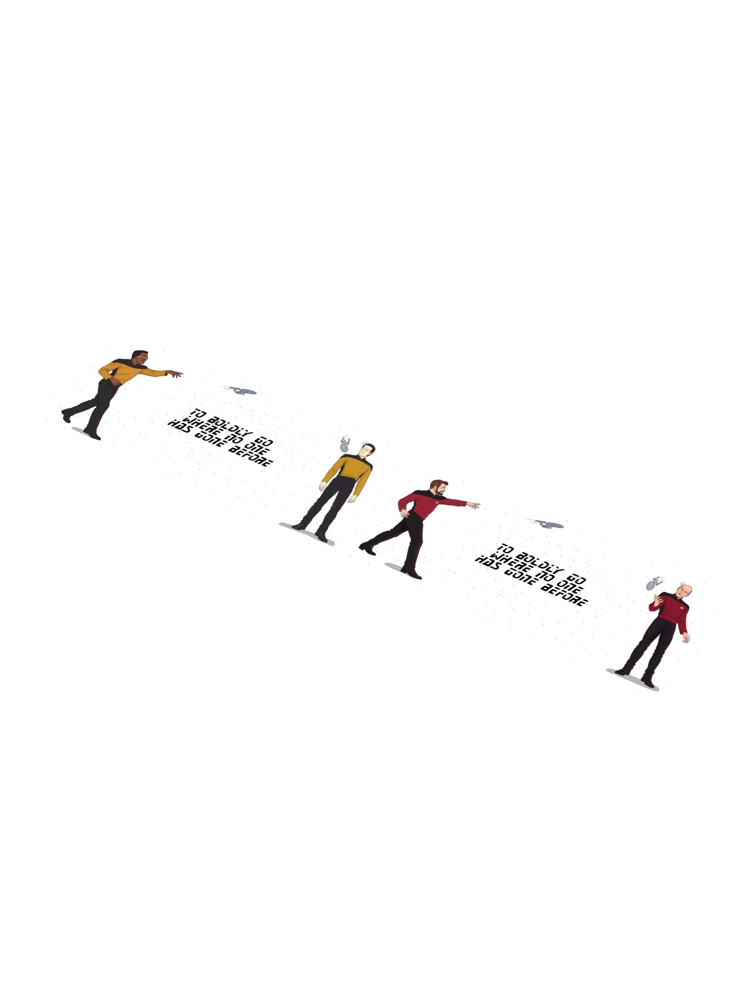 Reckless Landing - Black Text product image (1)