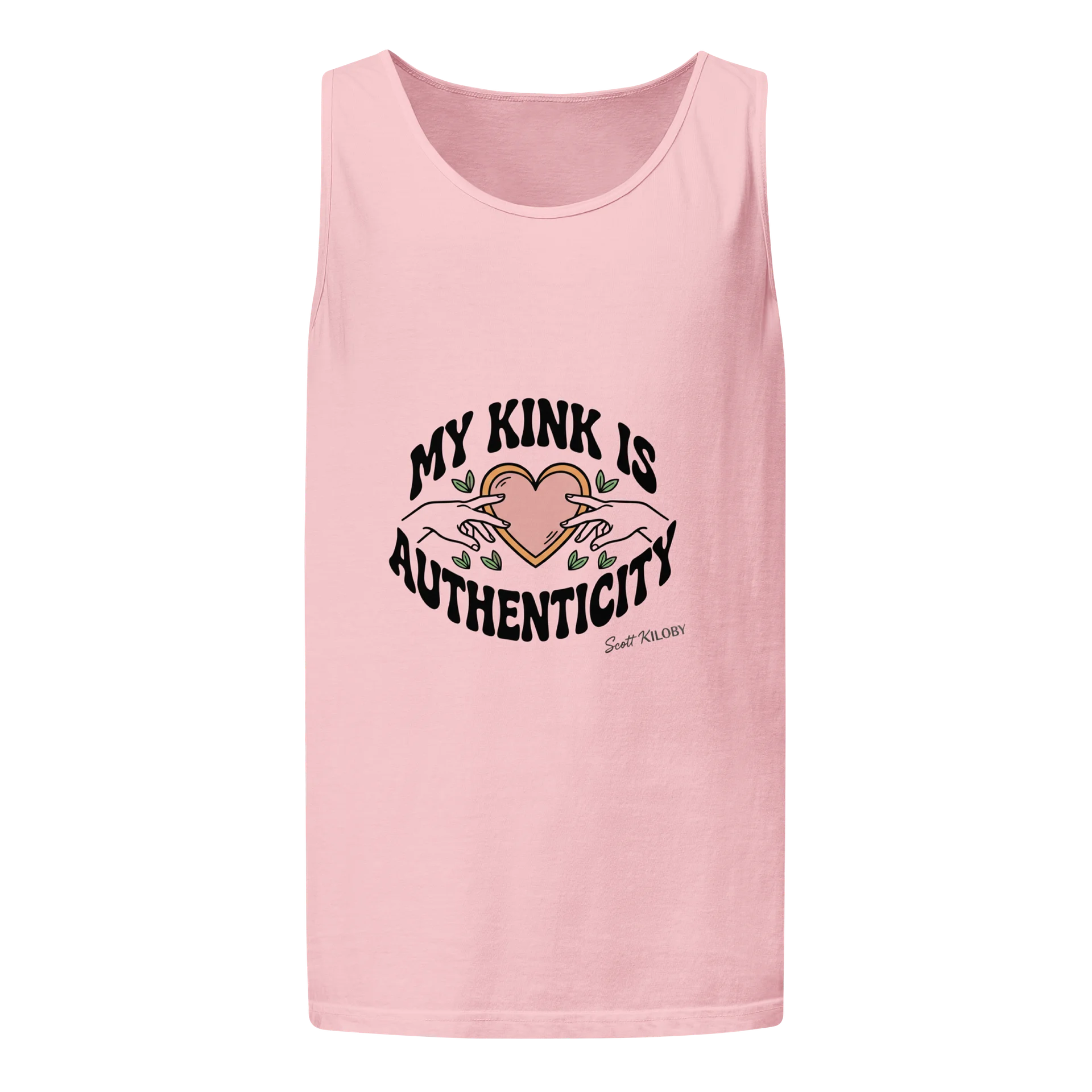 “My Kink Is Authenticity” Pink Unisex Tank Top product image (1)