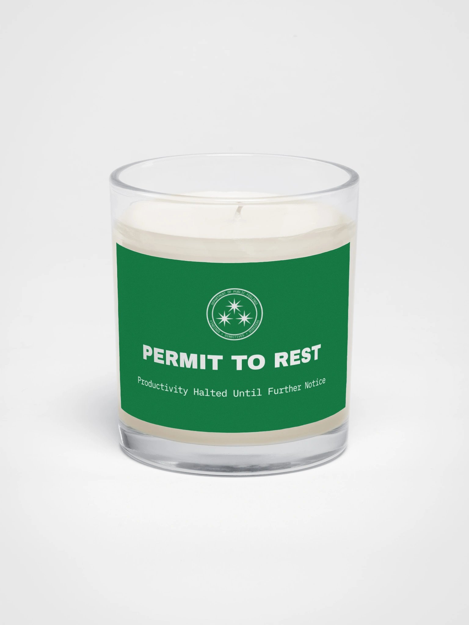 Permit to Rest Candle product image (1)