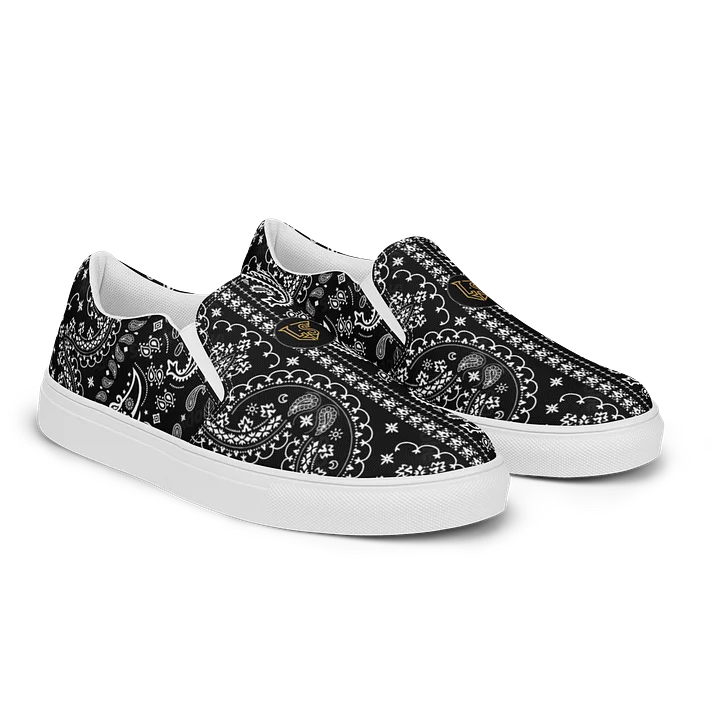 Lafate.Store Designer Slip On - Men (black Paisley) product image (2)