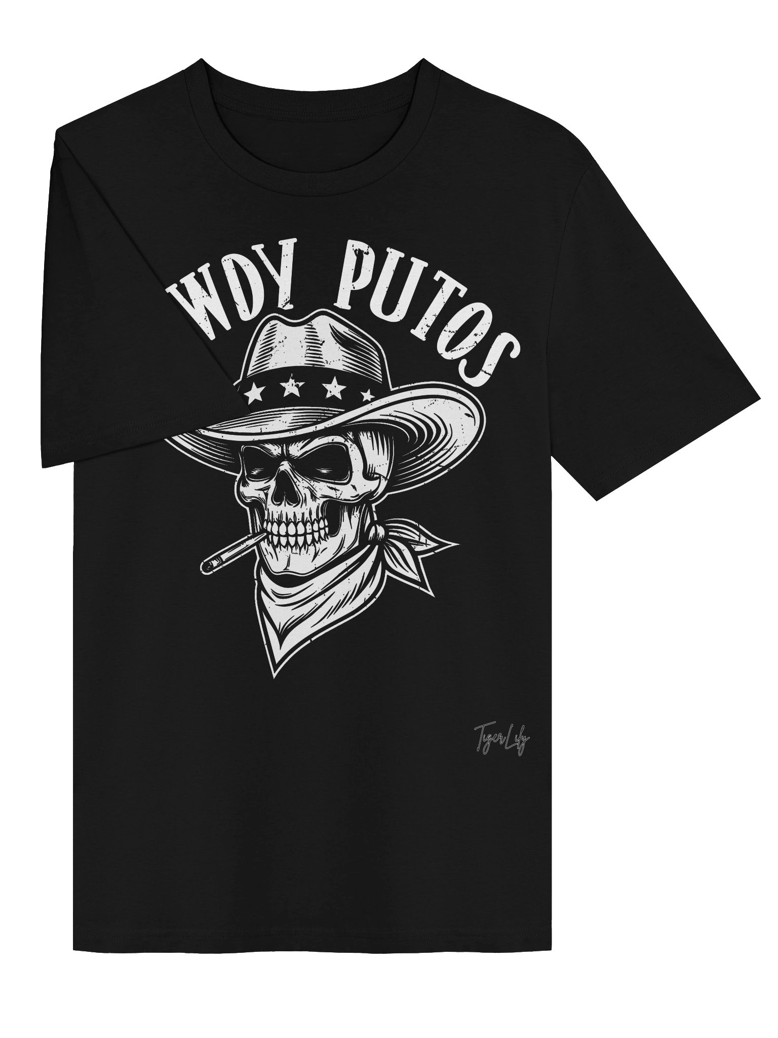 Howdy Puto Skull Cowboy Tee product image (4)