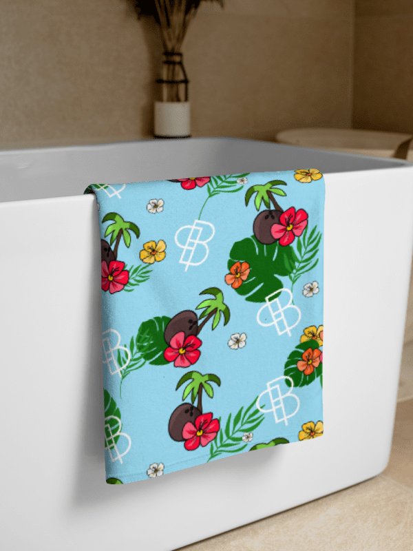 Tropical Island Towel in Columbia Blue product image (1)