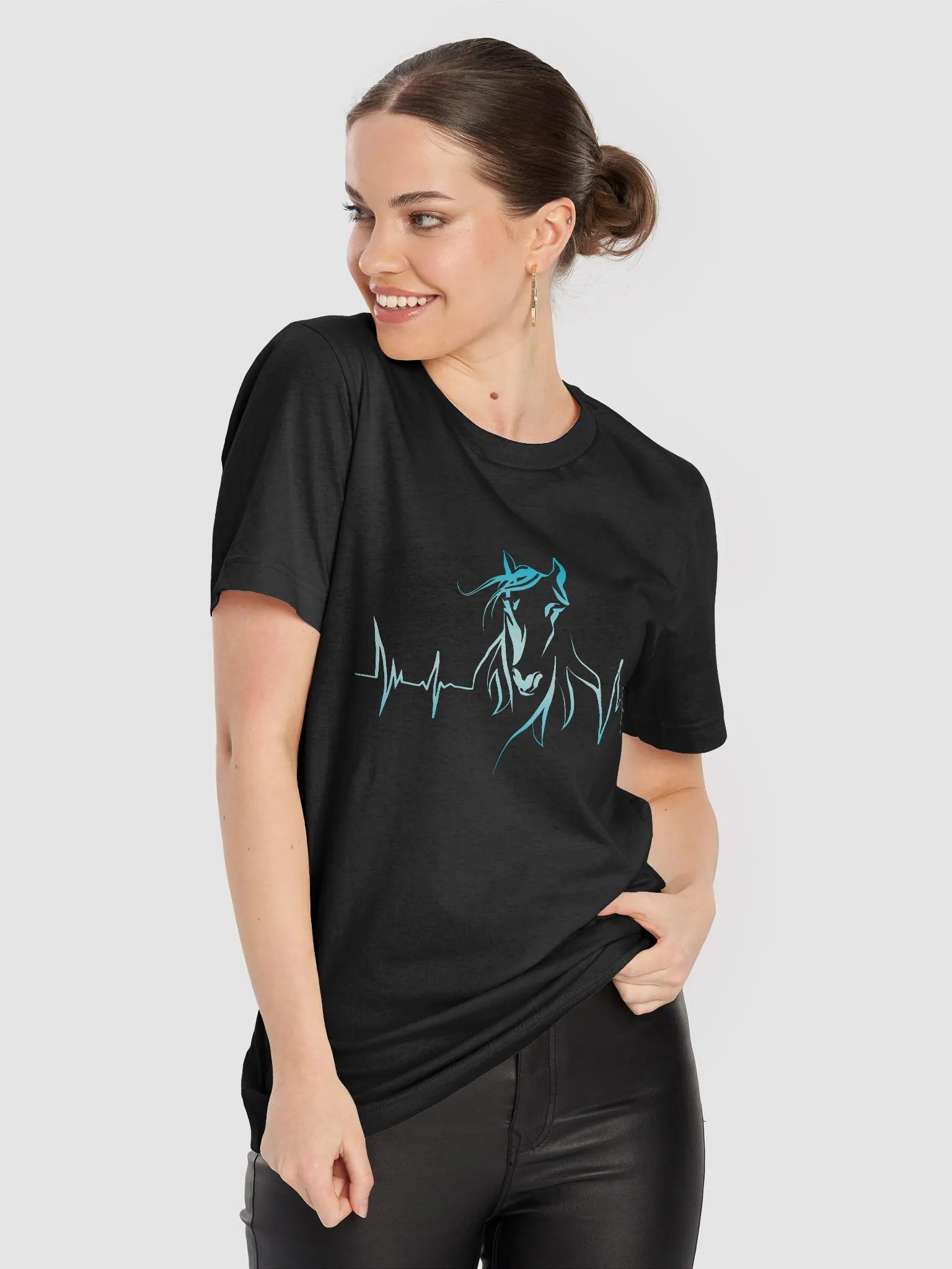Horse Heartbeat Bella Canvas Supersoft T-Shirt product image (8)