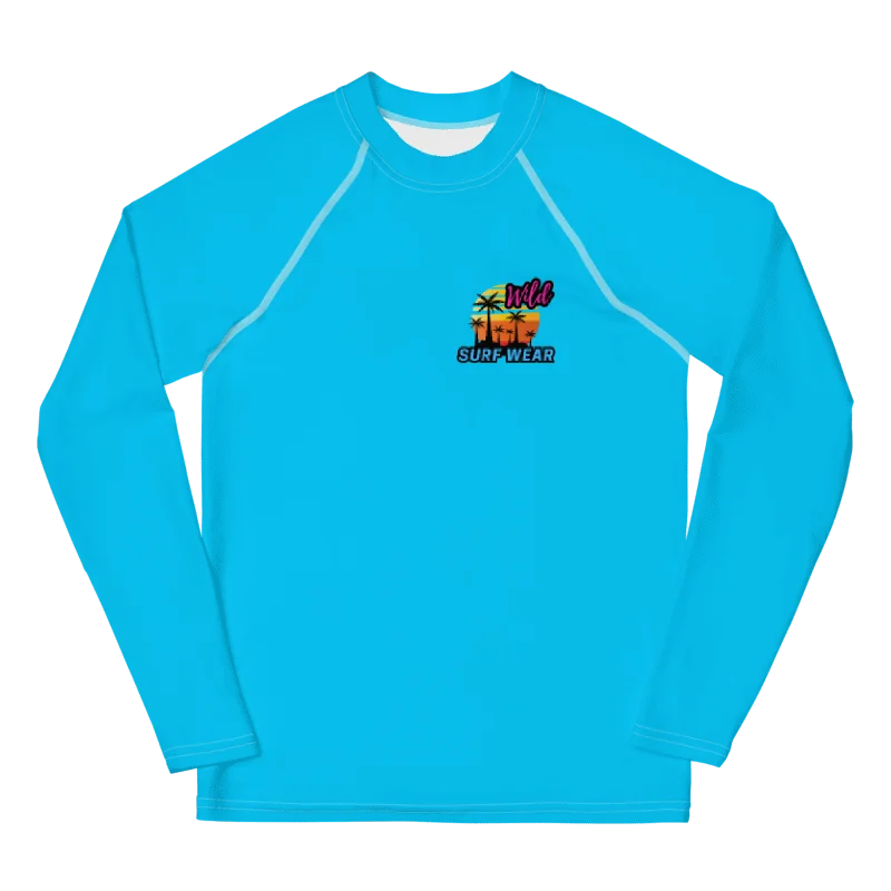 Wild Blue Neon Youth Rashguard product image (1)