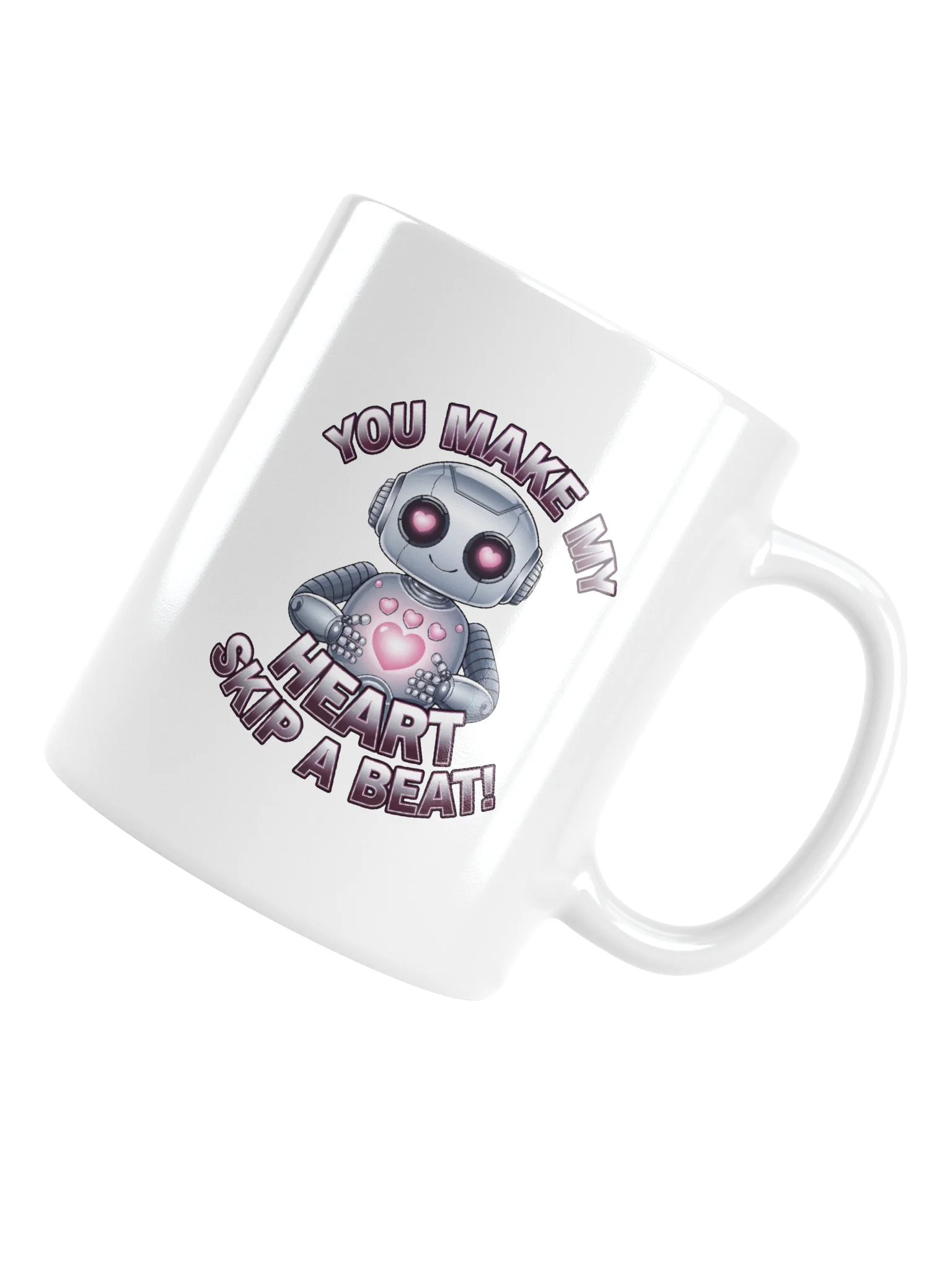 Robot Valentine's Day Gift | Funny Tech Love Mug | Geeky Romance Gift for Nerds product image (5)