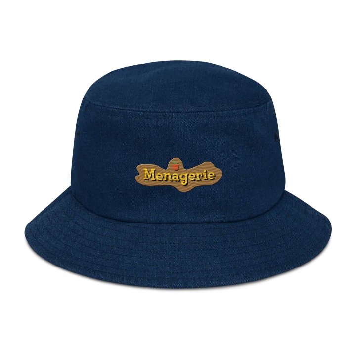 Menagerie Island Sign ~ denim bucket hat product image (1)