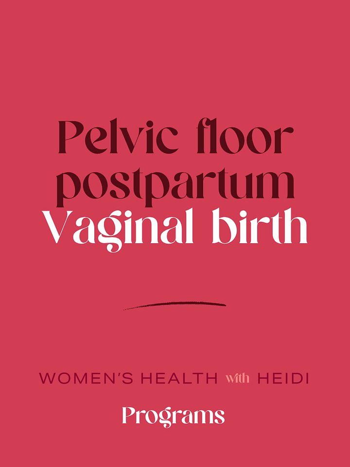 Pelvic floor postpartum - Vaginal birth product image (1)