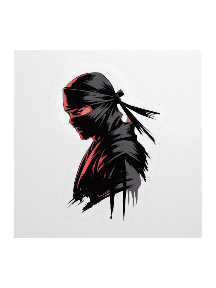 Ninja Profile Kiss Cut Stickers product image (1)