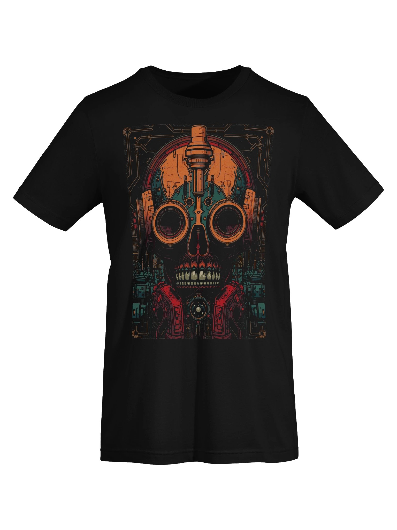 Cyberpunk Cyborg Skull Lightweight T-Shirt product image (4)