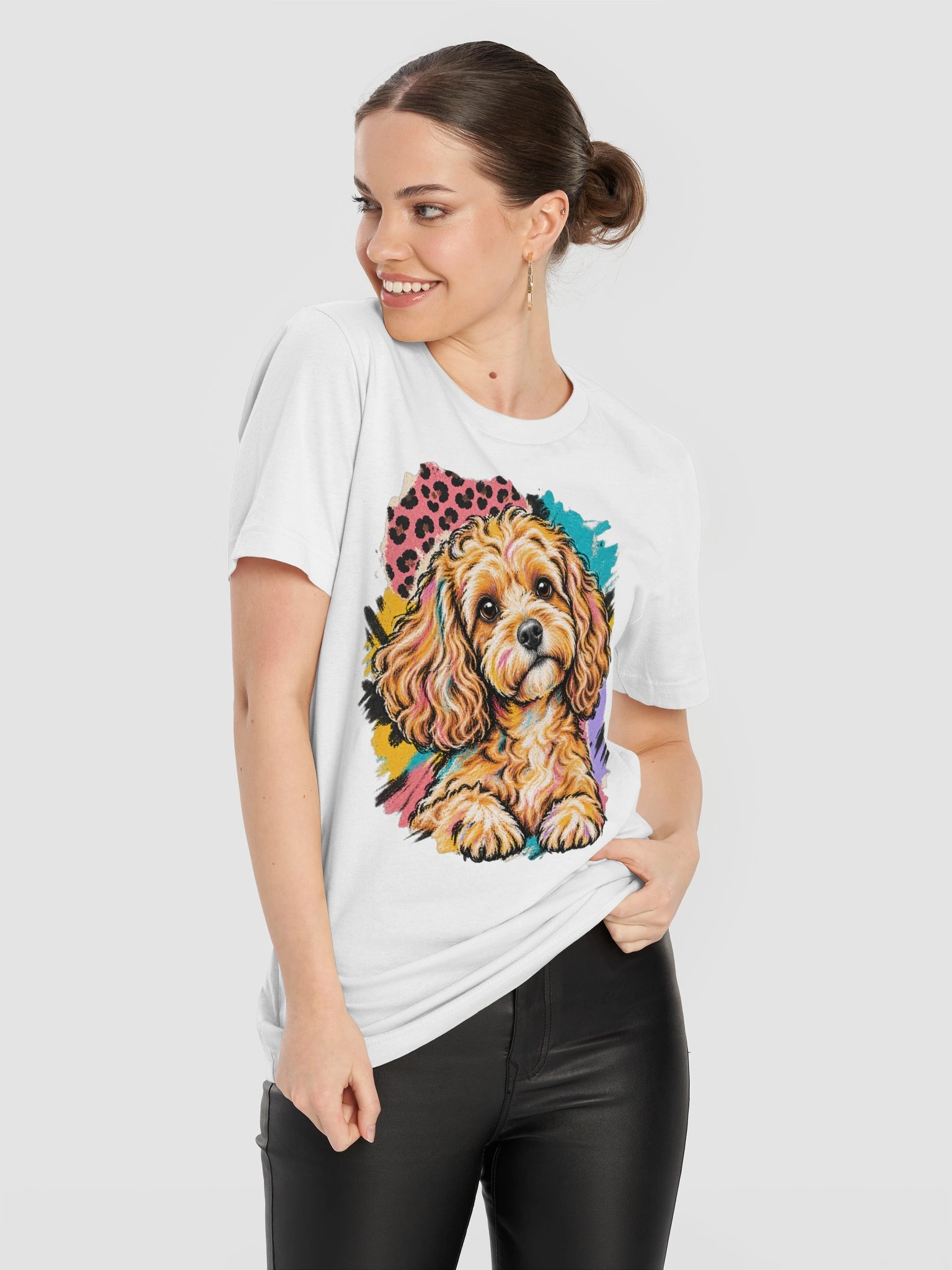 Cavoodle Colour Pop Dog T-Shirt product image (9)
