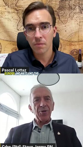 The argument contrasts Europe, NATO and the West's constantly changing political narrative with Russia's military strategy. I...