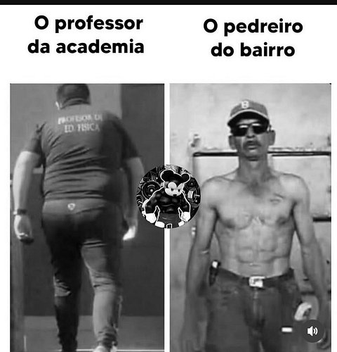 Realidade brutal. A força real está no trabalhador braçal.