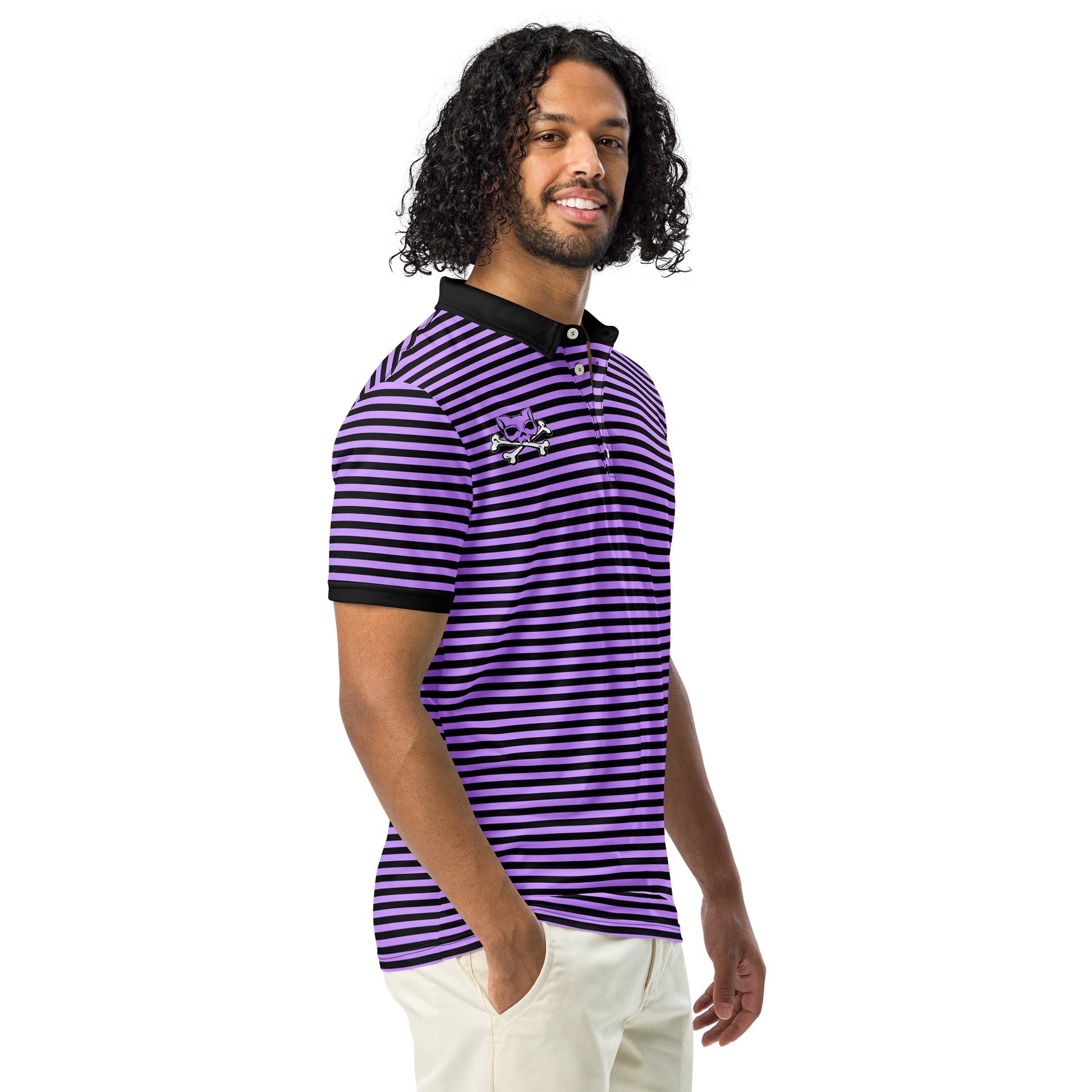 Purple and Blaque Red Kat Skull Polo product image (2)