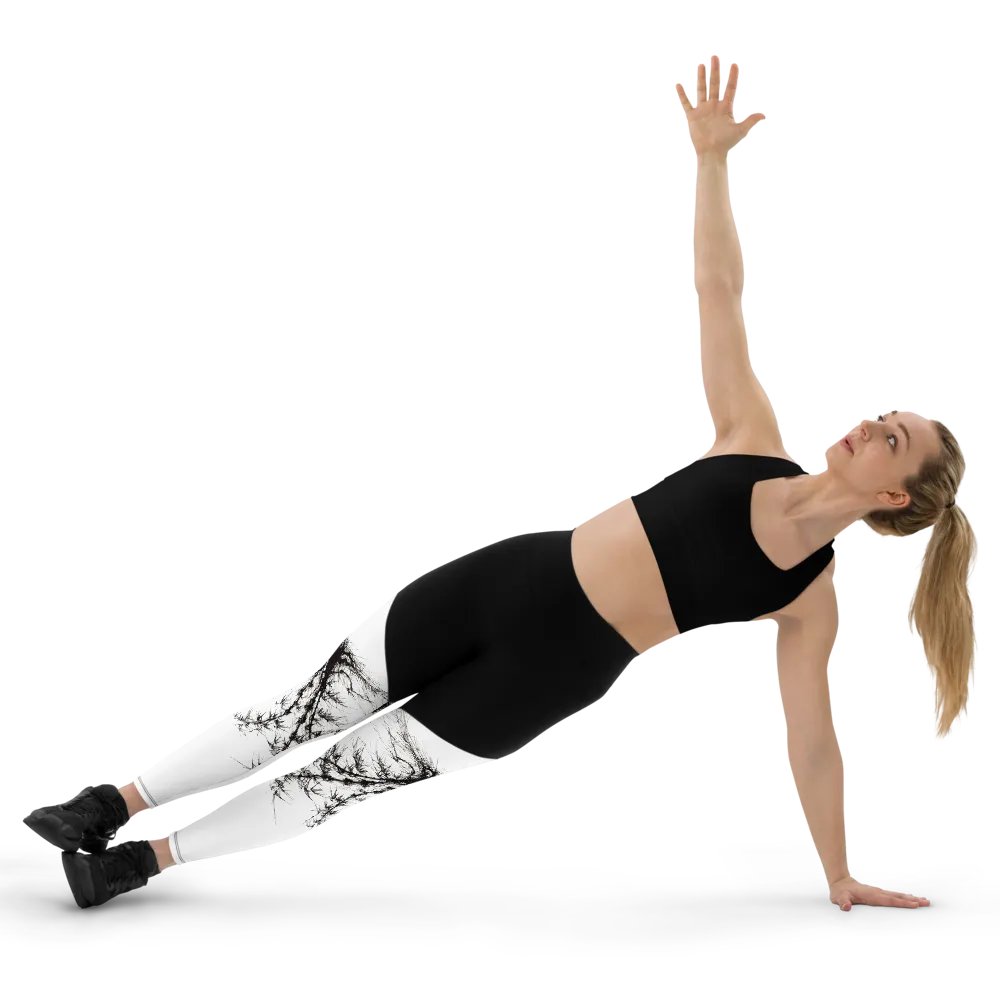 Bamboo Root All-Over Print Sports Leggings product image (8)