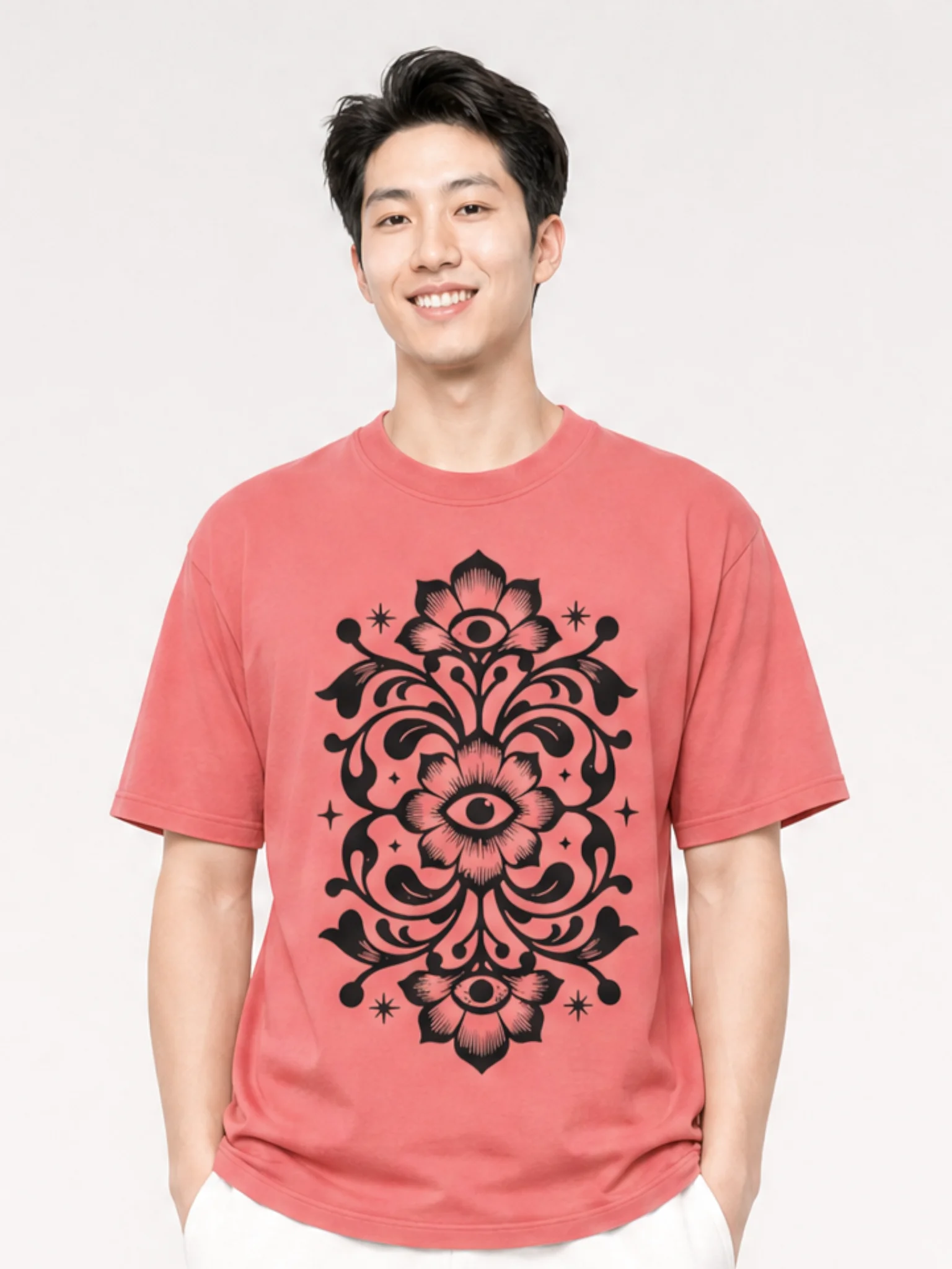 Botanical Eye Floral Graphic T-Shirt product image (2)