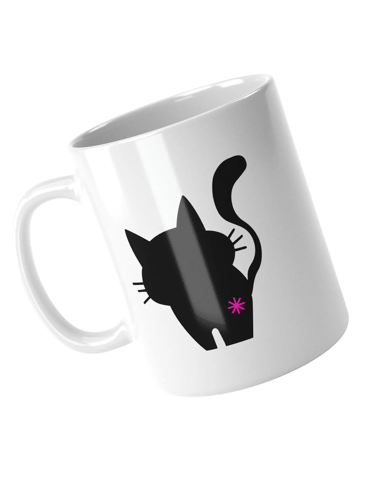 Double Sided Cat Butt White Ceramic Coffee Mug product image (3)