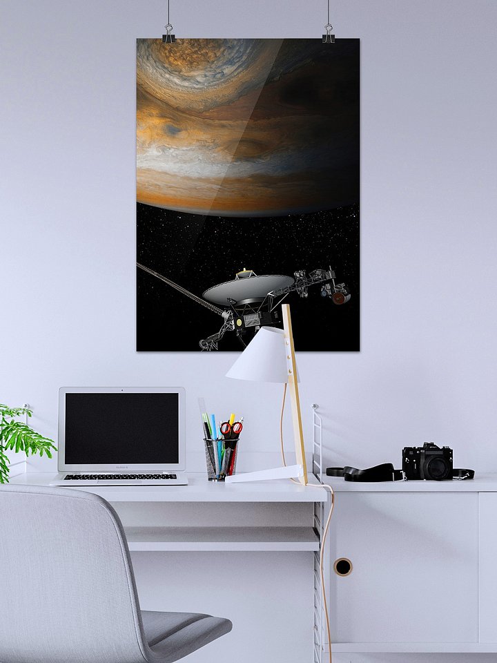 Jupiter and Voyager 1 (Up and down) — space poster, science poster, space photo, nasa poster product image (2)
