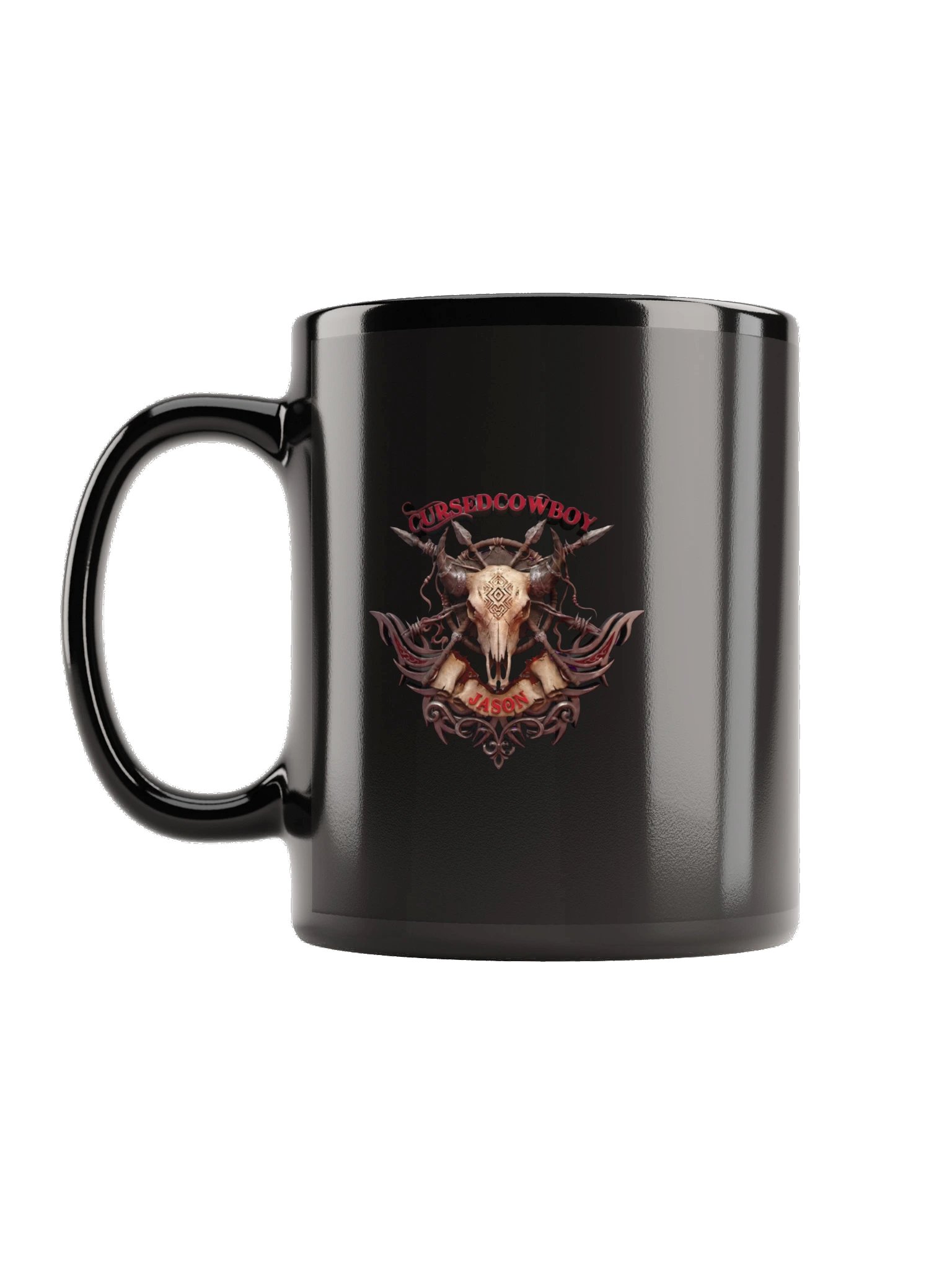 CursedCowboy Black Glossy Mug product image (7)