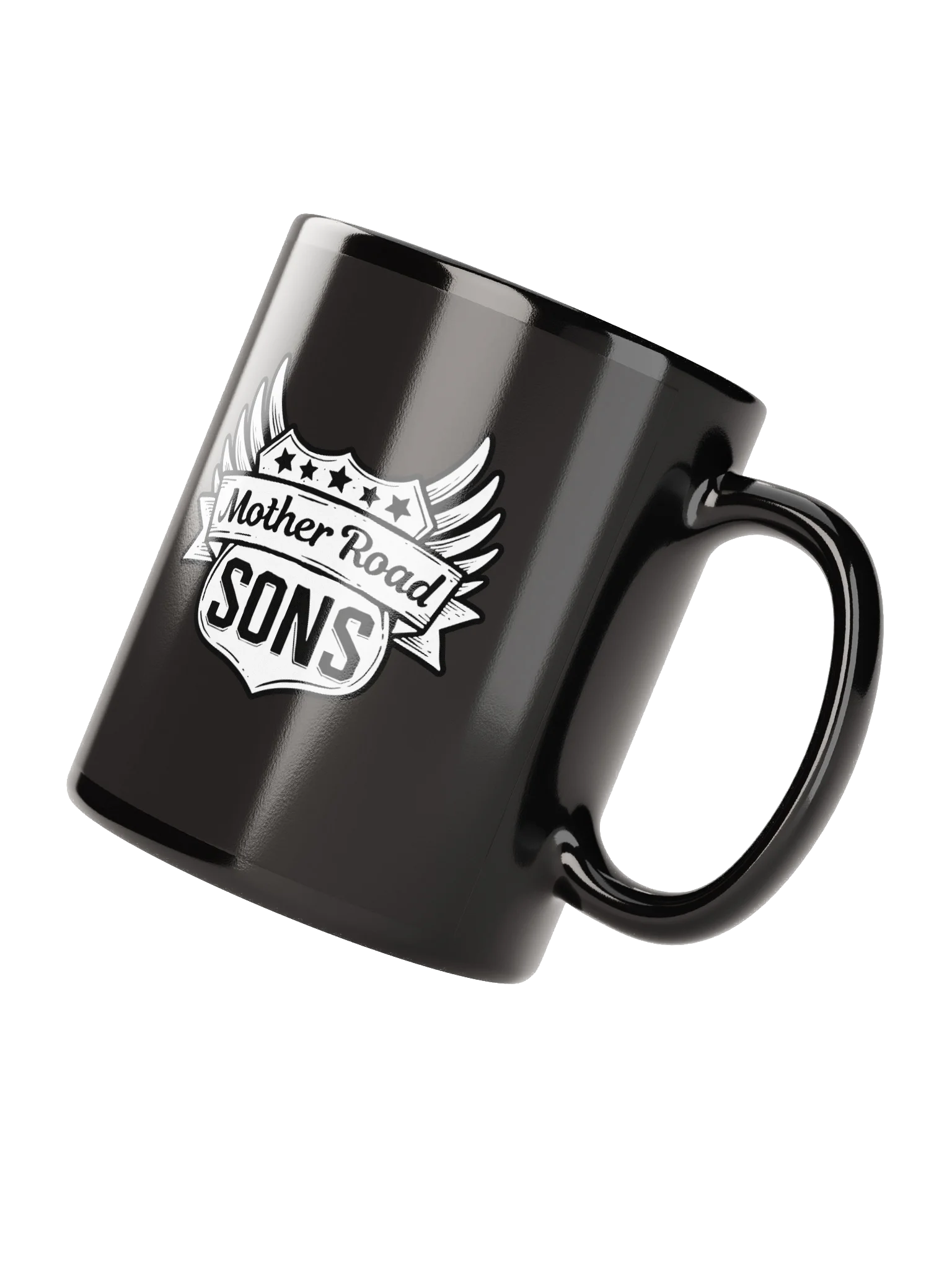 Logo Mug- Black w/ White product image (7)