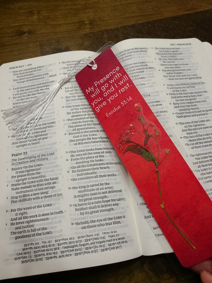 Handmade Scripture Bookmark - by Kimberly Elise product image (1)