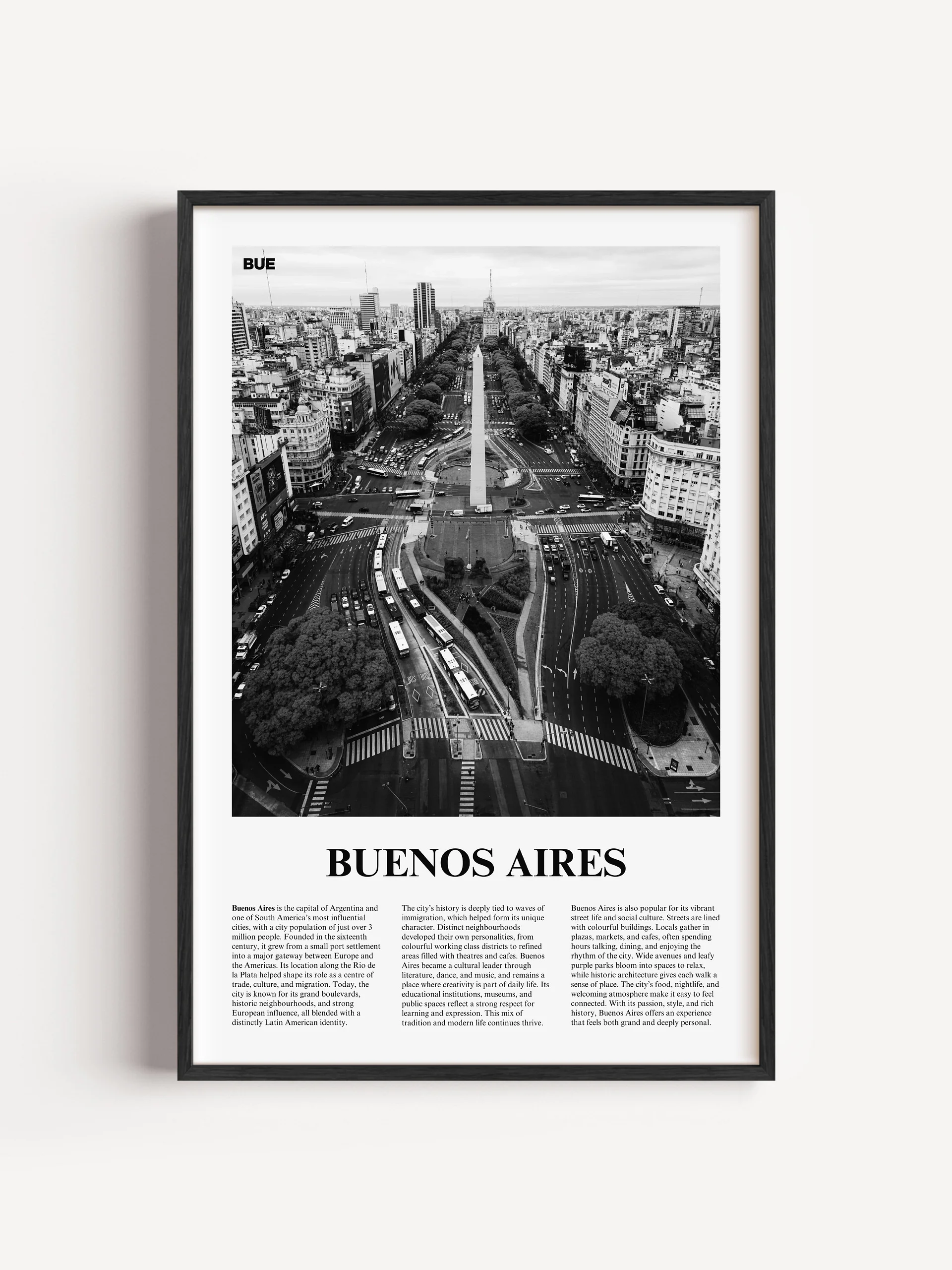 Buenos Aires 01 Newspaper Poster product image (1)
