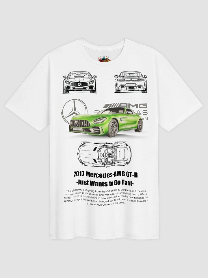 Mercedes-AMG GT-R T-Shirt | Beast of the Green Hell Blueprint Graphic Tee | AMG Collector Racing Shirt product image (2)