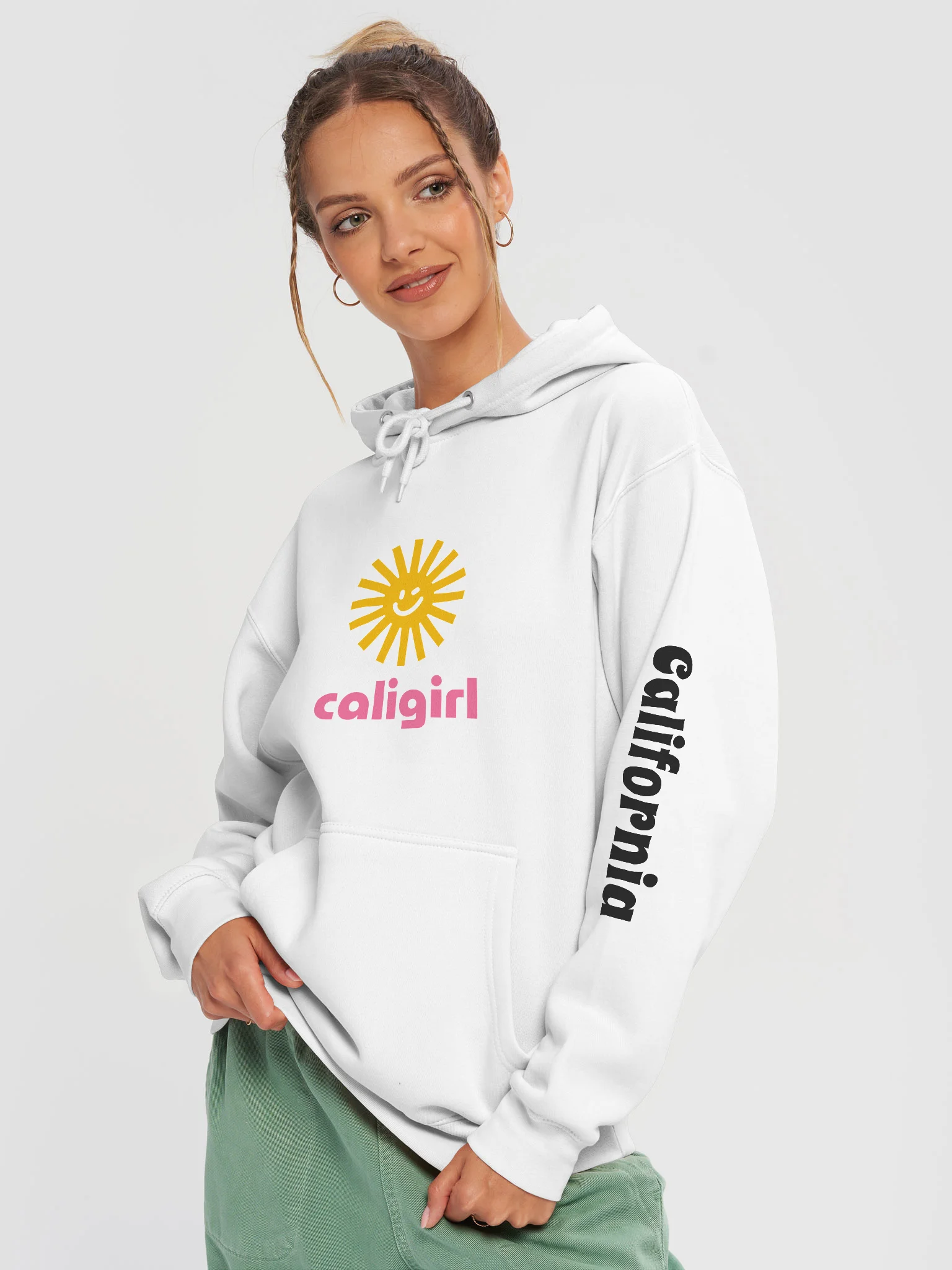 'Caligirl' Cozy Comfort Fleece Hoodie product image (2)