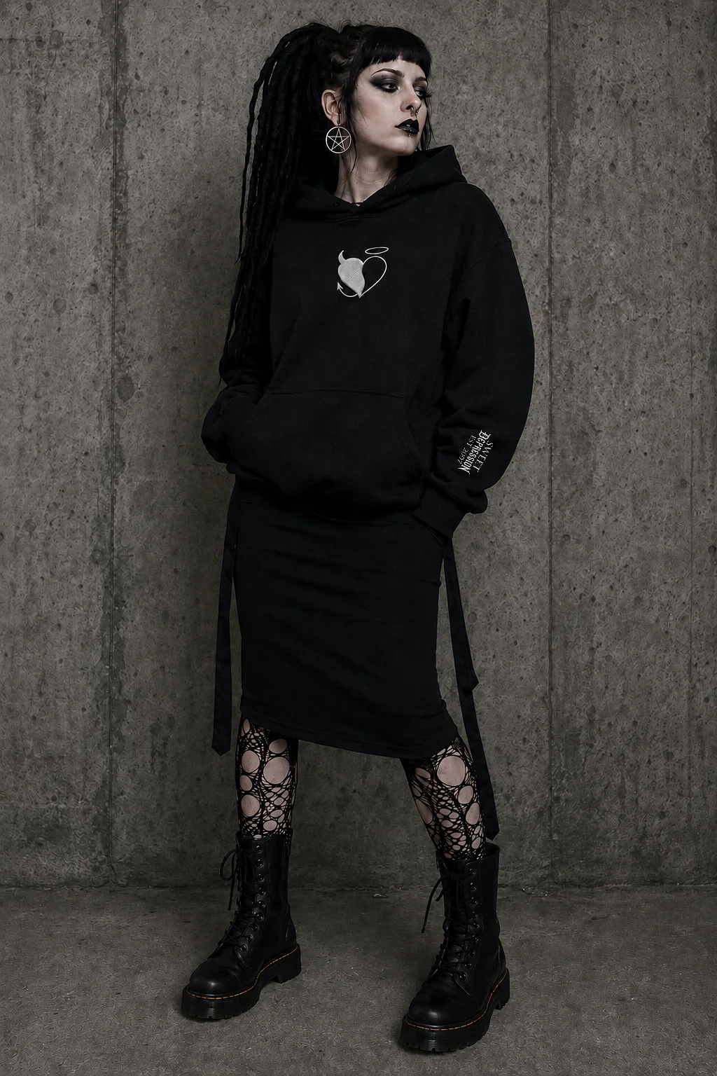 SWEET DEPRESSION EMBROIDERED SIGIL URBAN HOODIE product image (5)