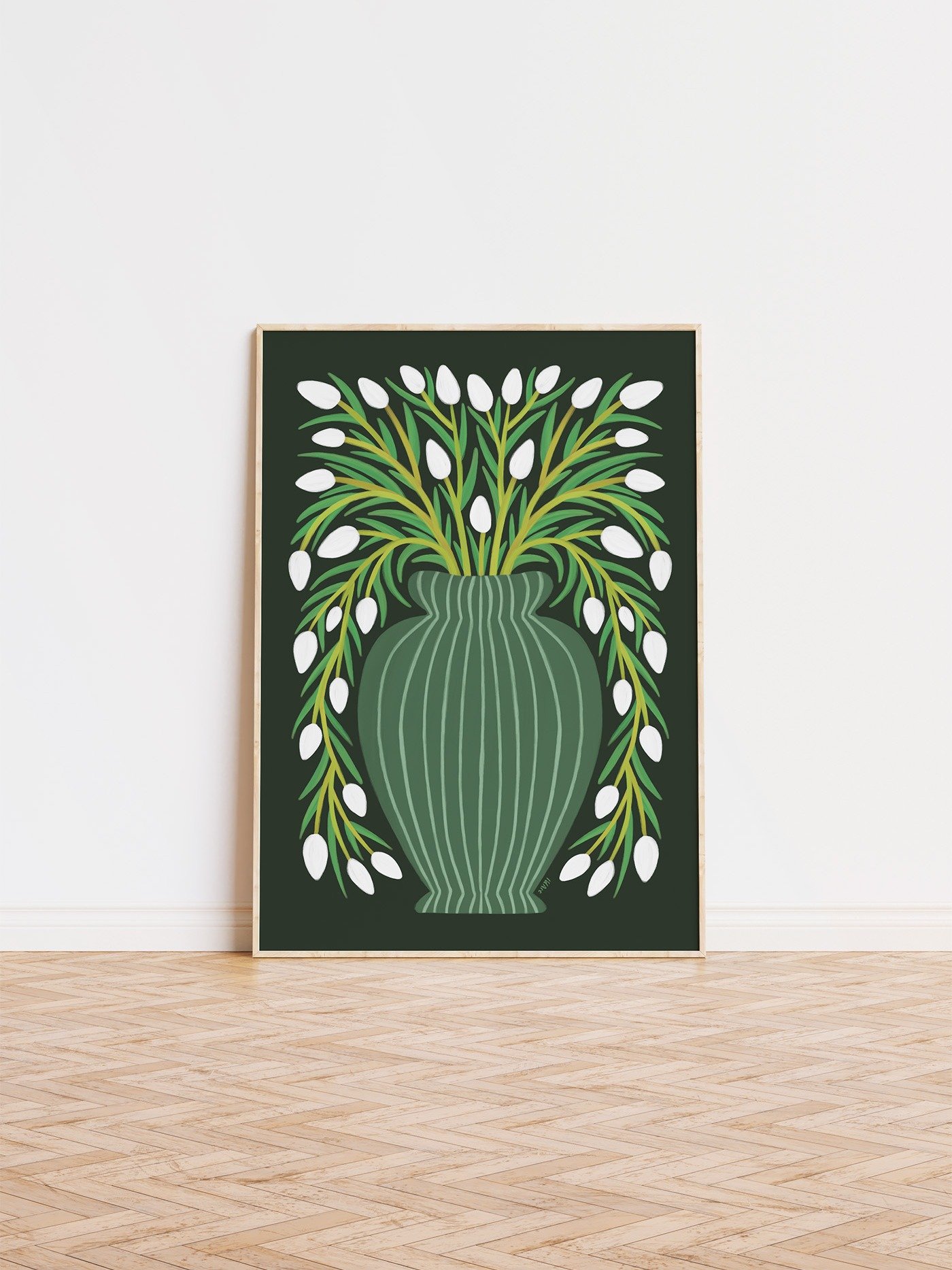 Botanical Print, Plant in Vase Art No.2 product image (1)
