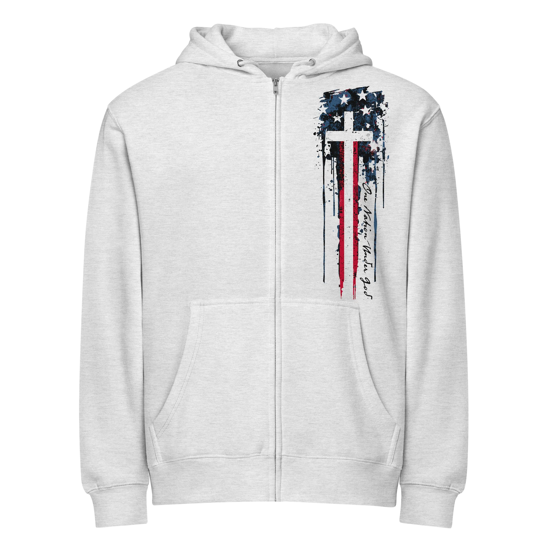 One Nation Under God Zip Hoodie product image (2)