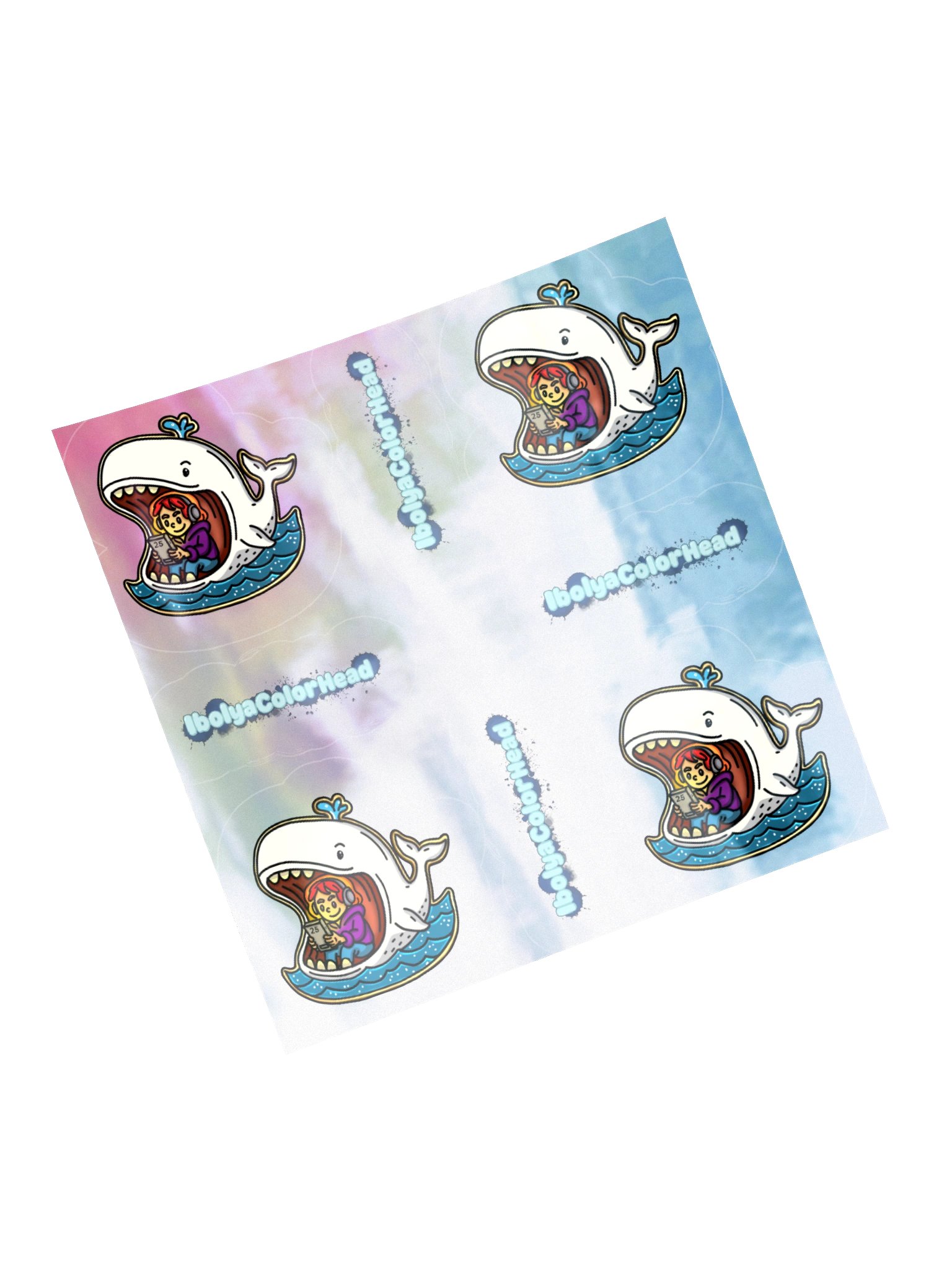 Ibo And The Whale Holographic Sticker product image (5)