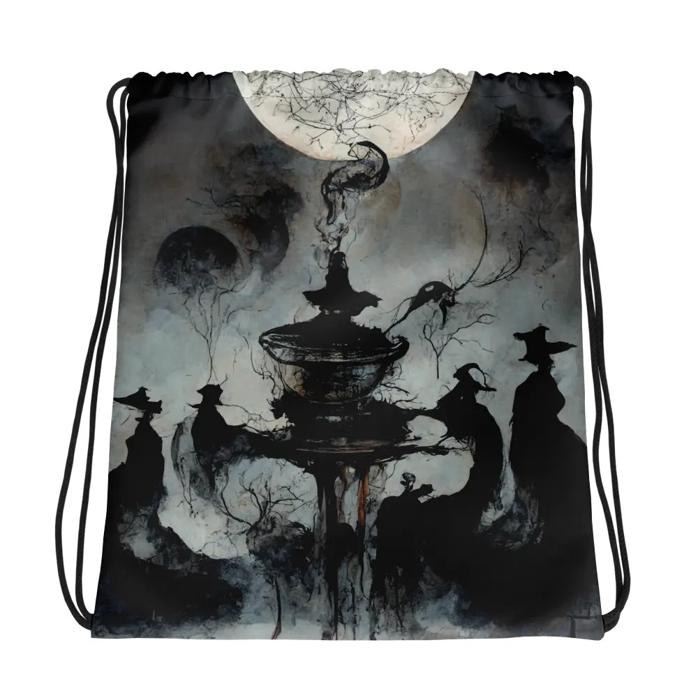 Moonlit Mystique Drawstring Backpack product image (1)