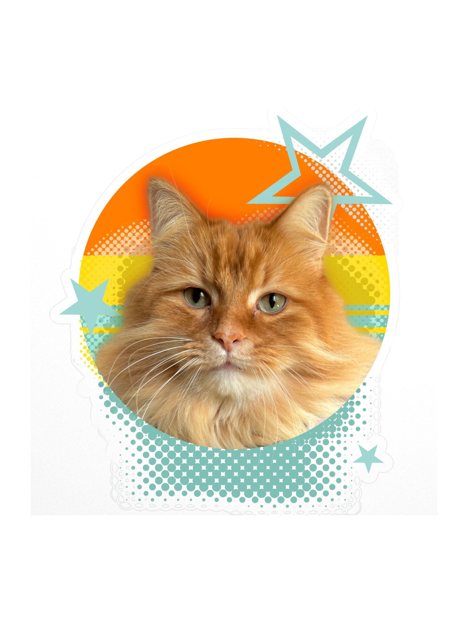 Retro Pudding Sticker | Autocollant product image (1)
