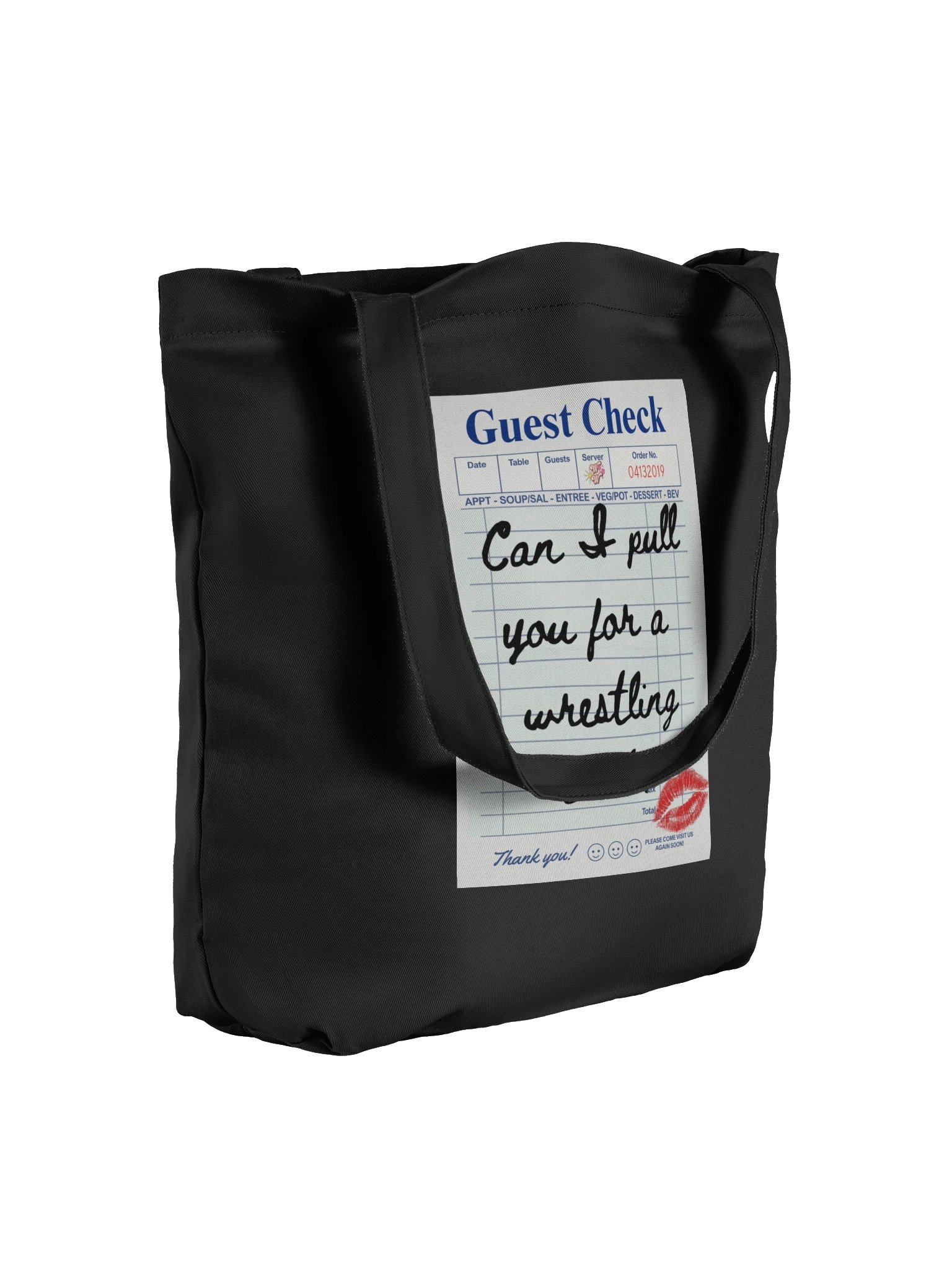 Can I Pull You For A Wrestling Chat? Black Tote Bag product image (4)