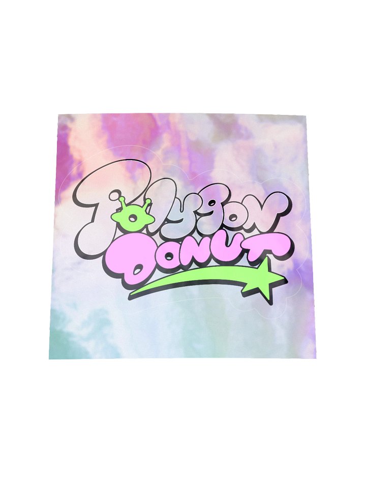 Polygon Donut Logo Holographic Sticker product image (2)