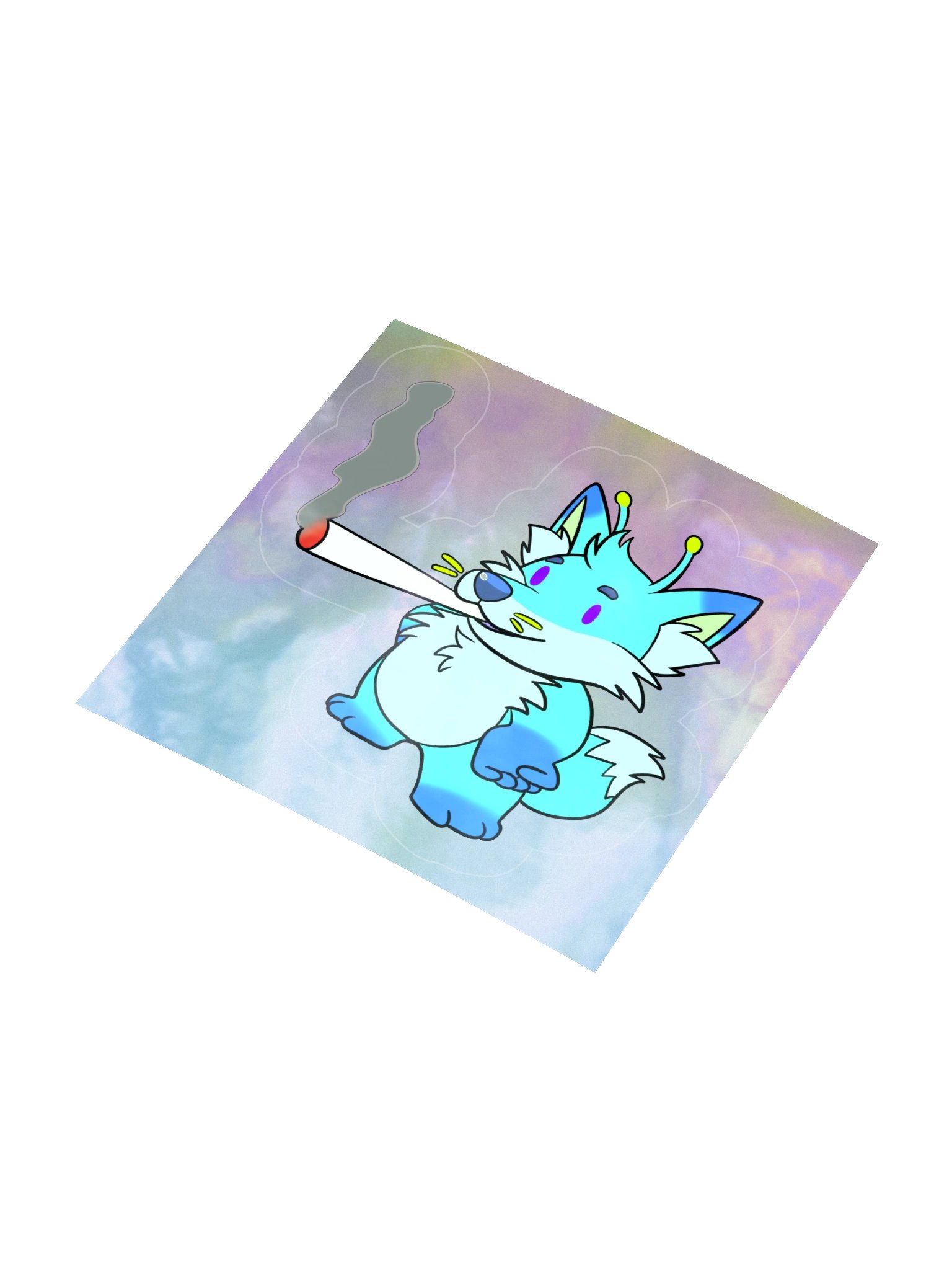 Tommy Smokes a Fat One Holographic Sticker product image (3)