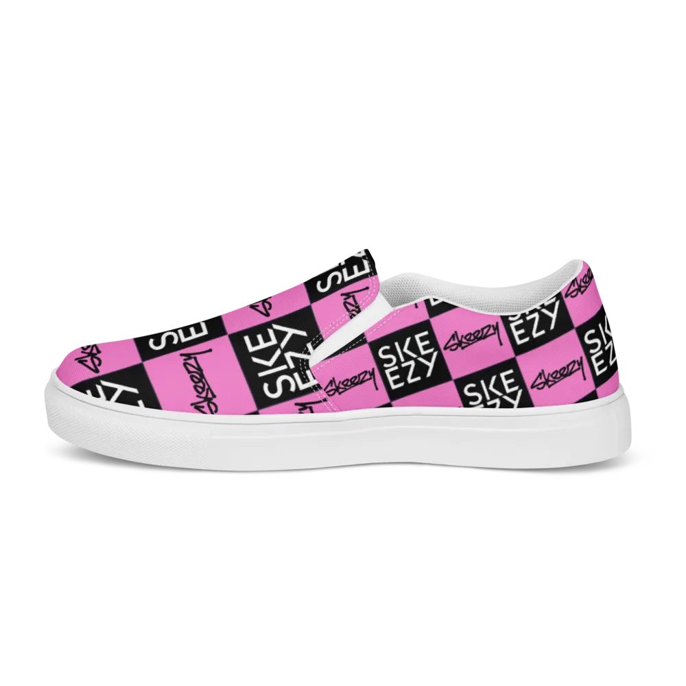 Checkered Skeezy Slip-Ons (womens) BLK/PNK product image (7)