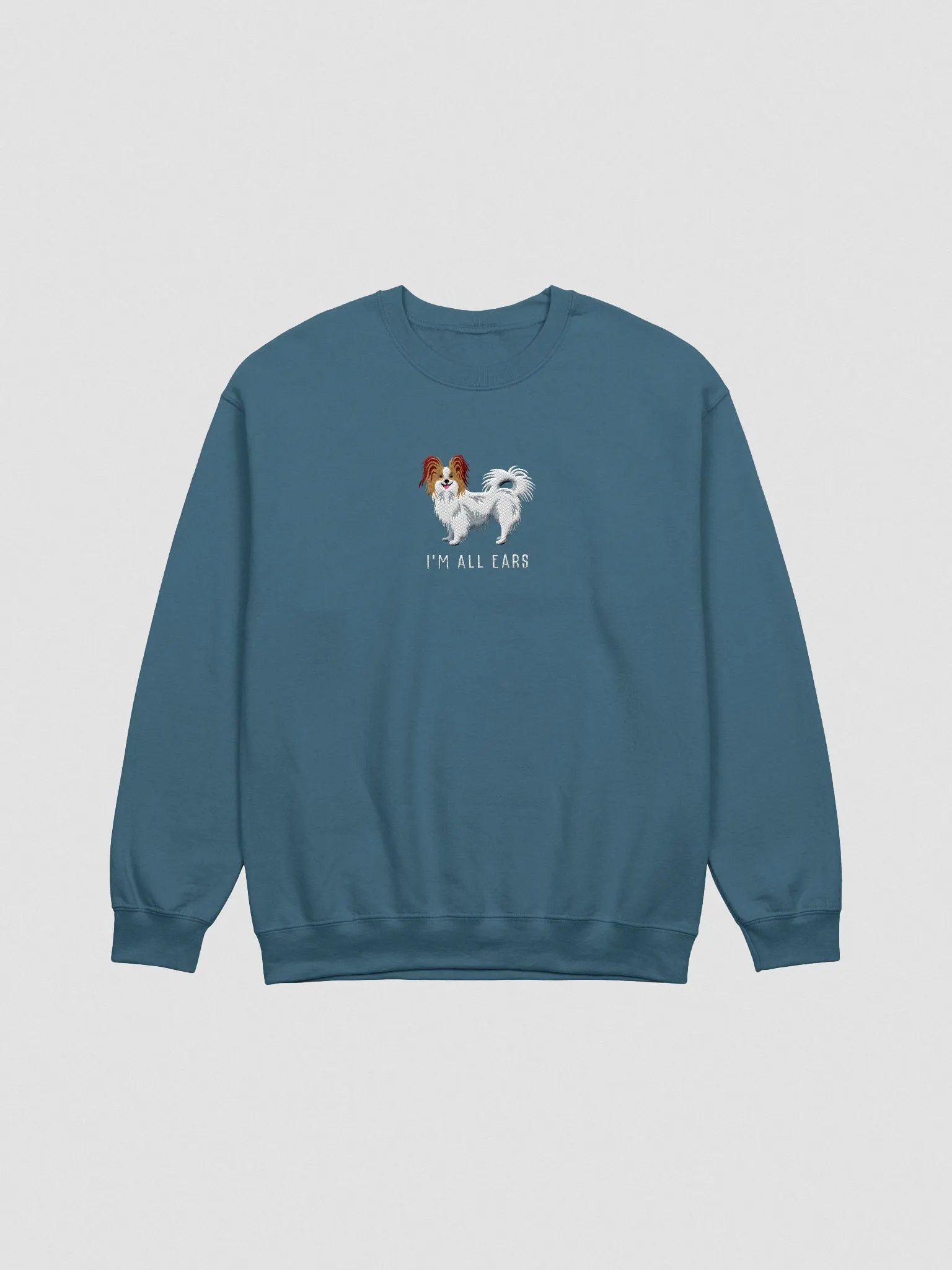 I'm All Ears Sweatshirt (Embroidered) of a Papillon product image (4)