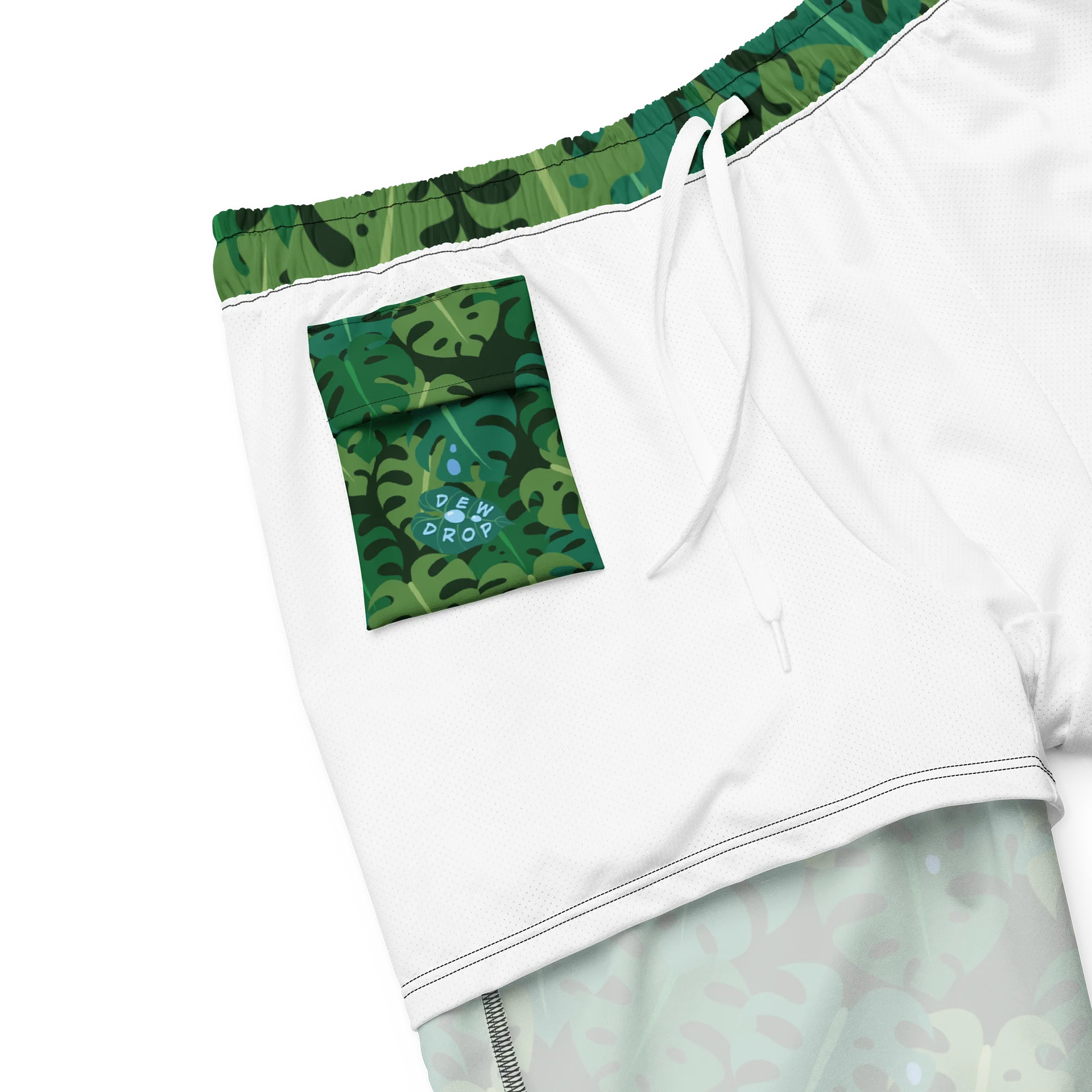 Jungle Leaves Swim Trunks product image (8)